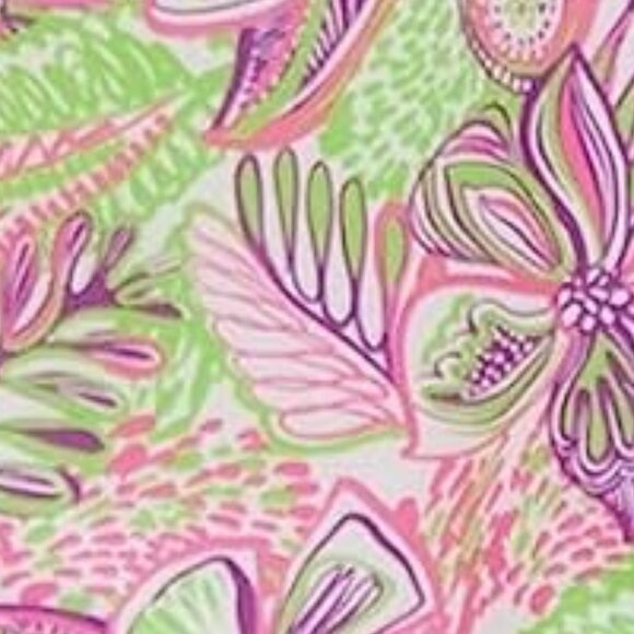 Stella Parker Golf Collection Long Sleeve Floral Pattern Dress - XL - Lilac - Picture 2 of 11